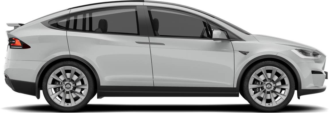 Tesla Model X in profile